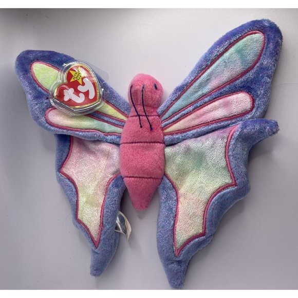 Ty Toys Vintage Ty Flitter The Butterfly Multicolor Stuffed Plush